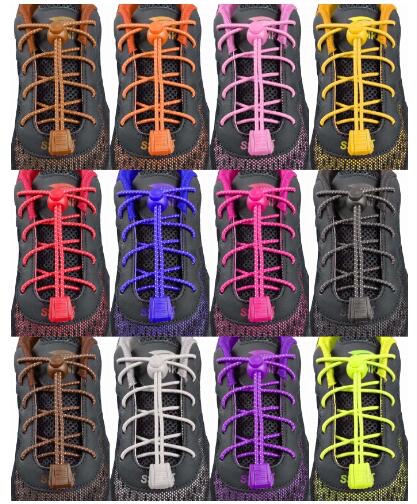 Running Shoes No Tie Shoelaces, Curly Laces